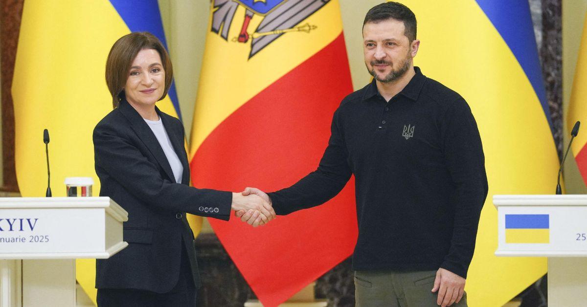 Photo of President Mair Sandu, Volodymyr Zelenskyy
