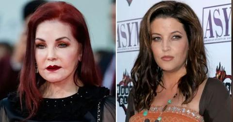 Priscilla and Lisa Marie Presley
