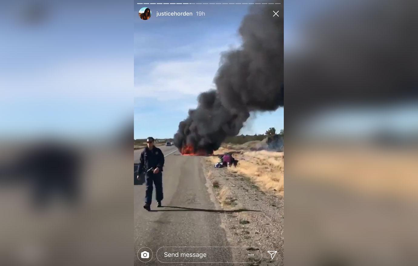 Scheana Shay Sister Car Accident Roadside Inferno(00)