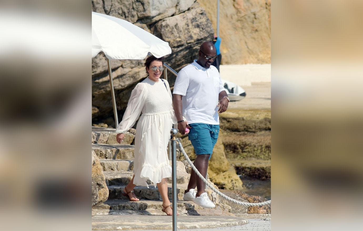 Kris Jenner Corey Gamble Boat France PDA