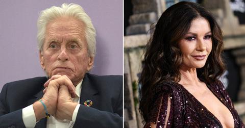 Split photo of Michael Douglas, Catherine Zeta-Jones