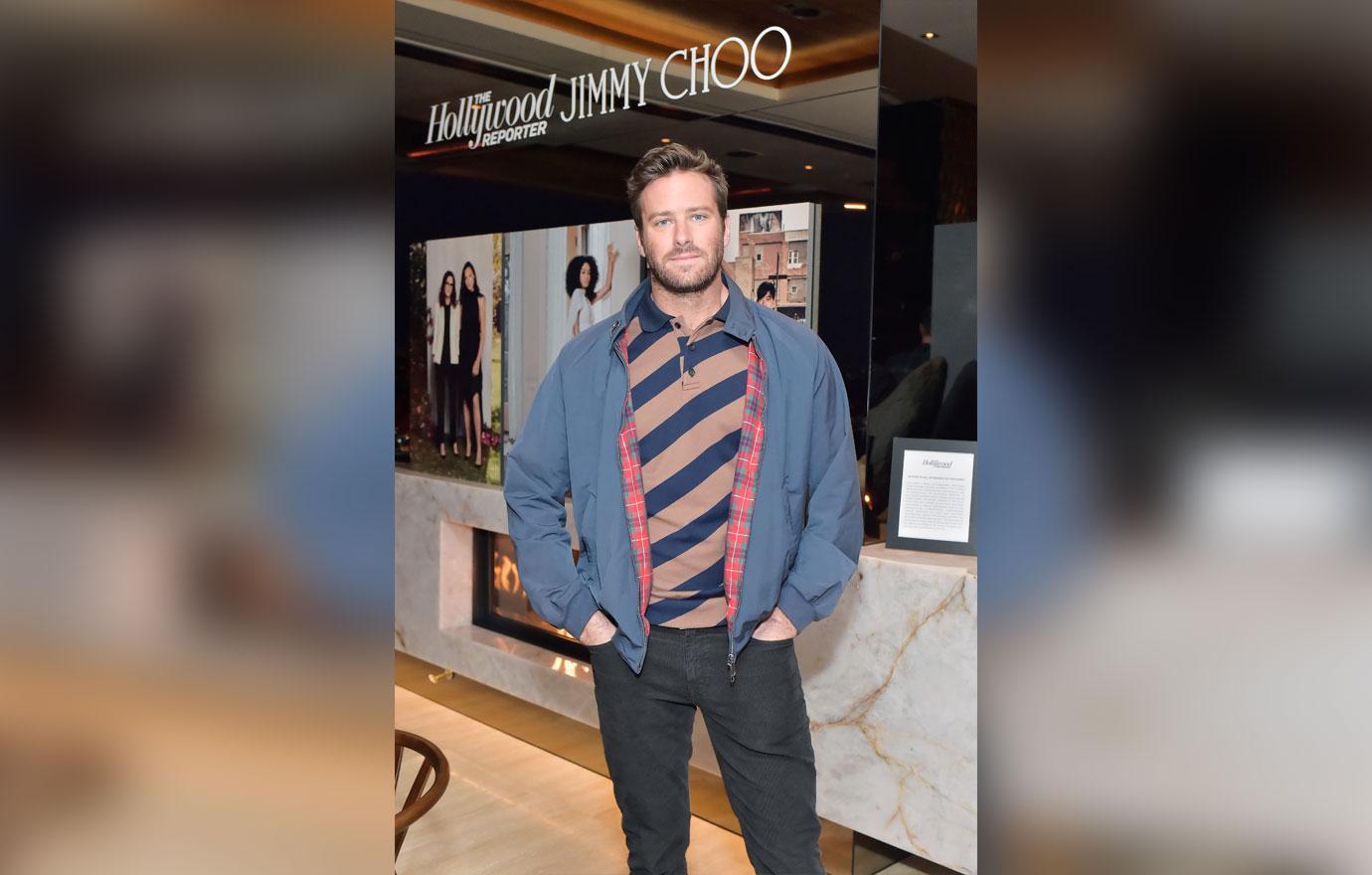//Armie Hammer attends The Hollywood Reporter and Jimmy Choo Power Stylists DinnerPhoto by Stefanie Keenan_Getty Images for The Hollywood Reporter