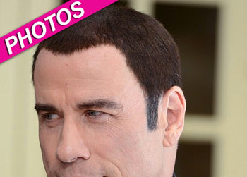 //john travolta two tone hair splash