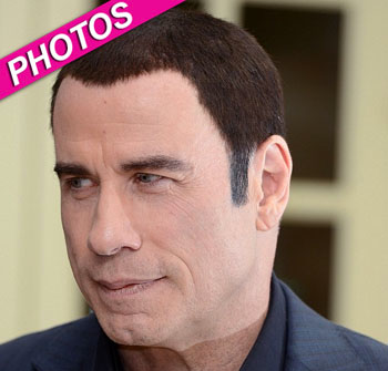 //john travolta two tone hair splash