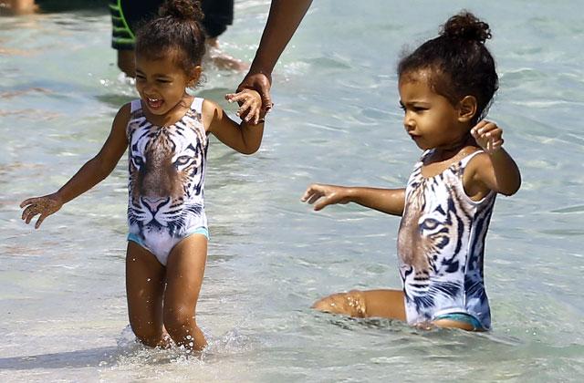 North West Tiger Swimsuit Beach Miami