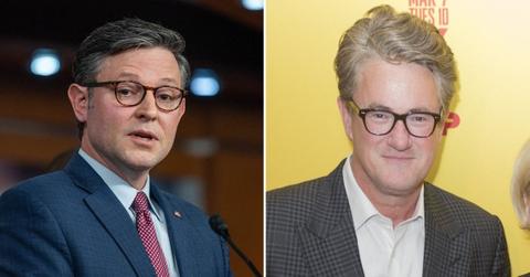 mike johnson slammed msnbc host joe scarborough border kill dead on arrival trump