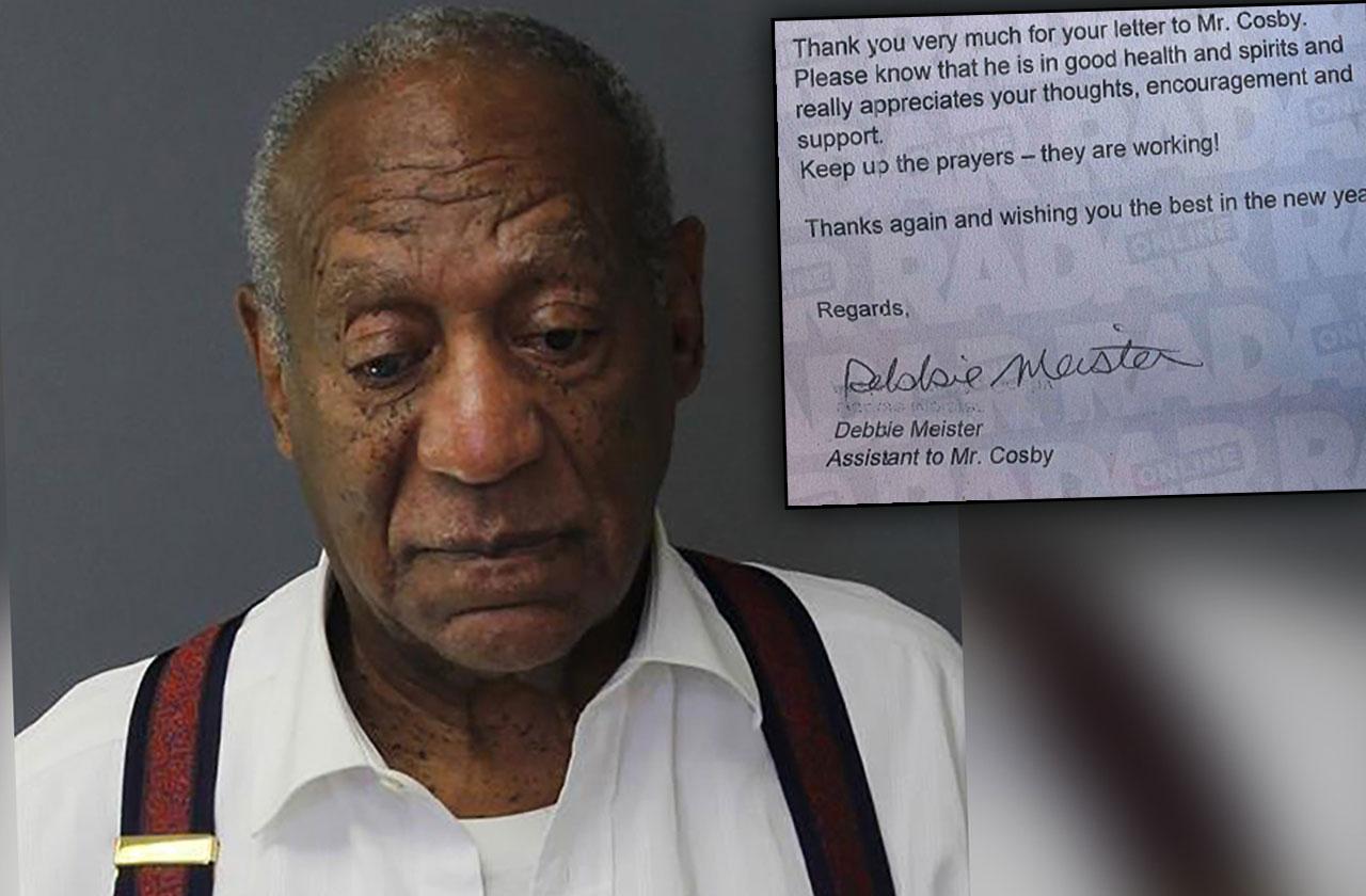 bill cosby prison letters to fans read note