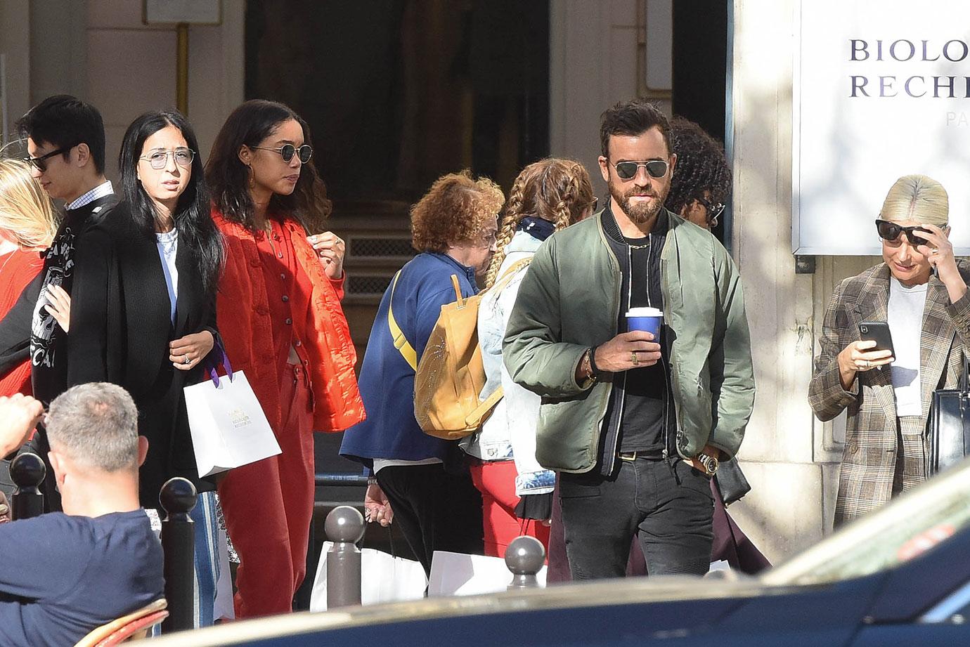 Justin Theroux Date Laura Harrier Paris