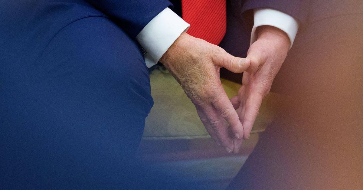 Photo of Donald Trump hand