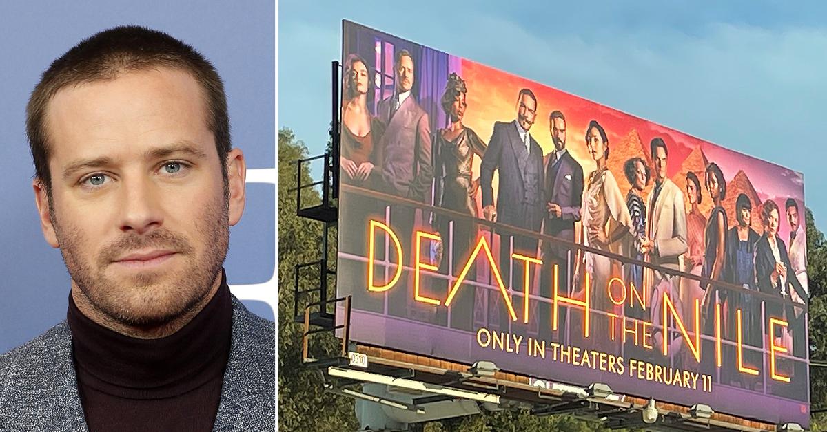 armie hammer disney still using face death on the nile billboards cut trailer accusations investigation