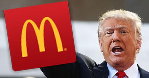 Donald Trump Celebrates Republican Nomination With Fast Food McDonalds