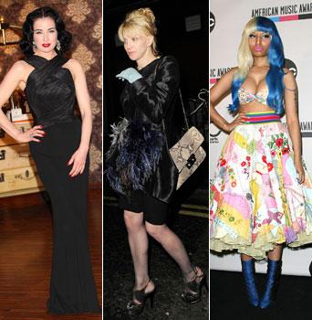 //dita vonteese courtney love nicki minaj best worst