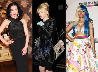 //dita vonteese courtney love nicki minaj best worst