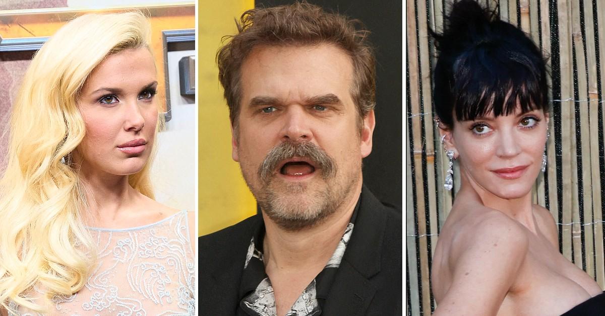 Mllie bobby brown, david harbour and lilly allen