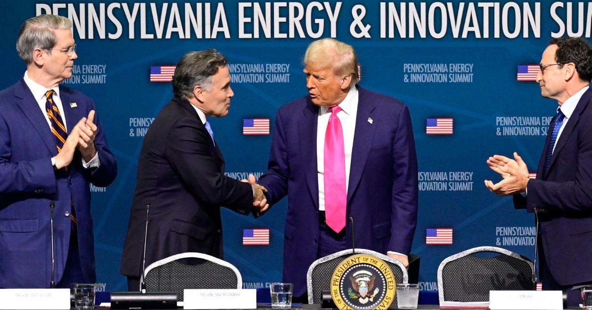 President Trump at Pittsburgh event.
