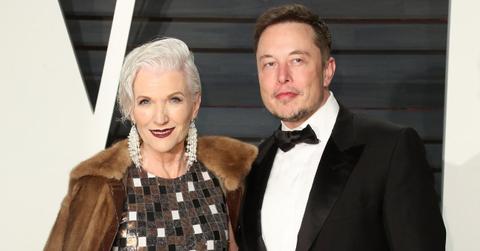 A photo of Maye Musk and Elon Musk