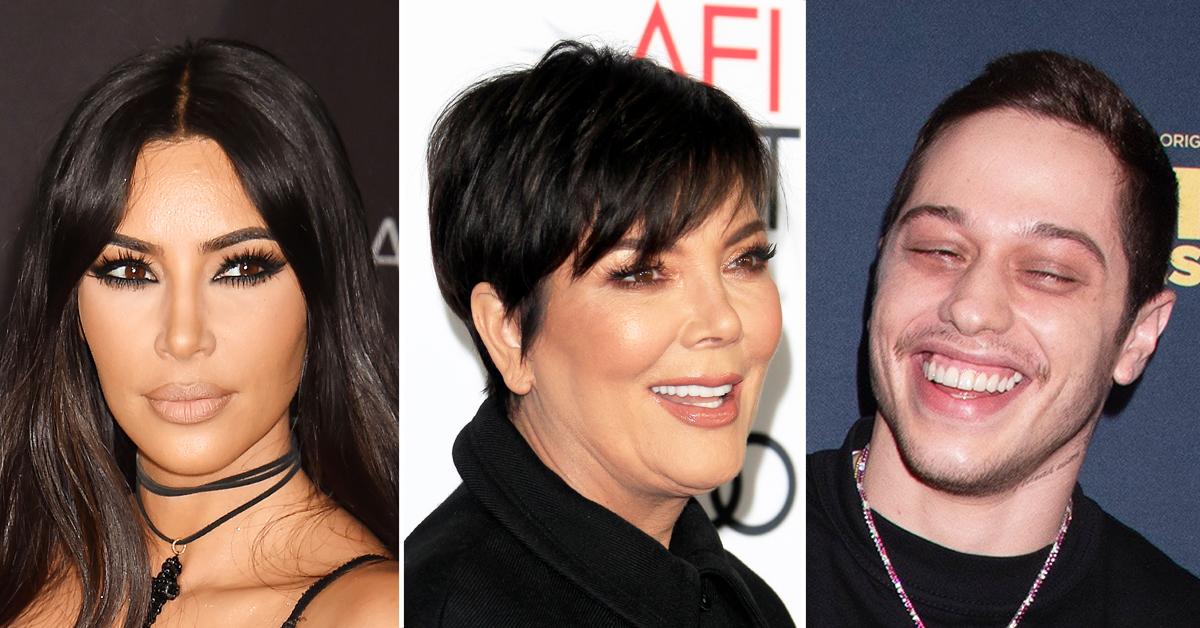 kim kardashian kris jenner playing matchmaker pete davidson romance