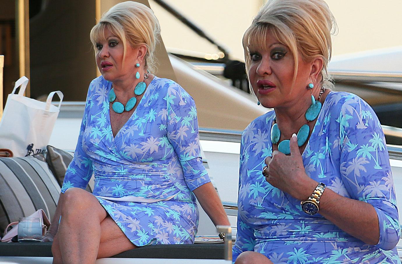 Ivana Trump On Holiday In St Tropez