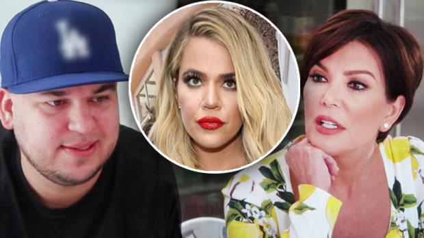 rob kardashian feud khloe kardashian kris jenner middle kuwtk