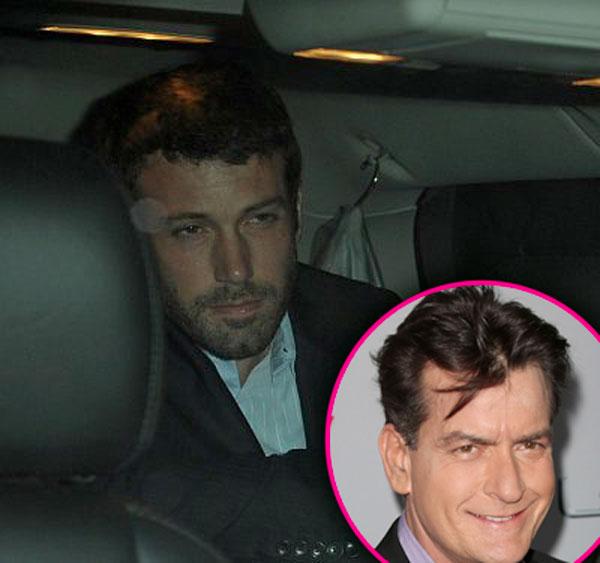 //ben affleck and charlie sheen