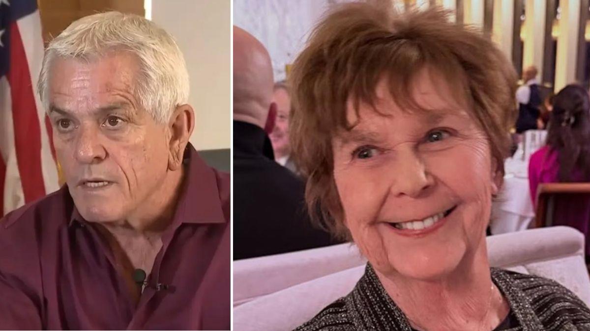 split image of Chris Nanos and Nancy Guthrie