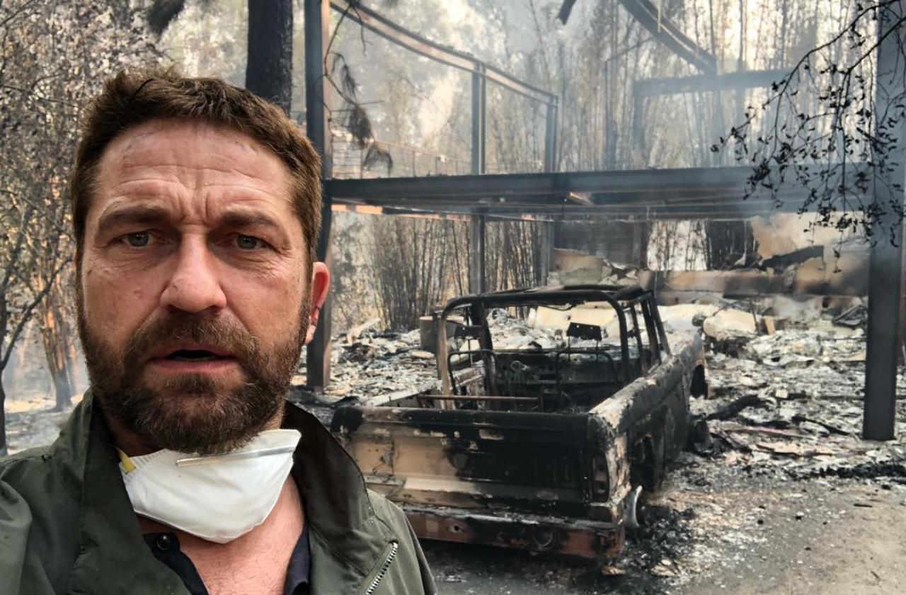 //gerard butler loses malibu home in wildfires pp