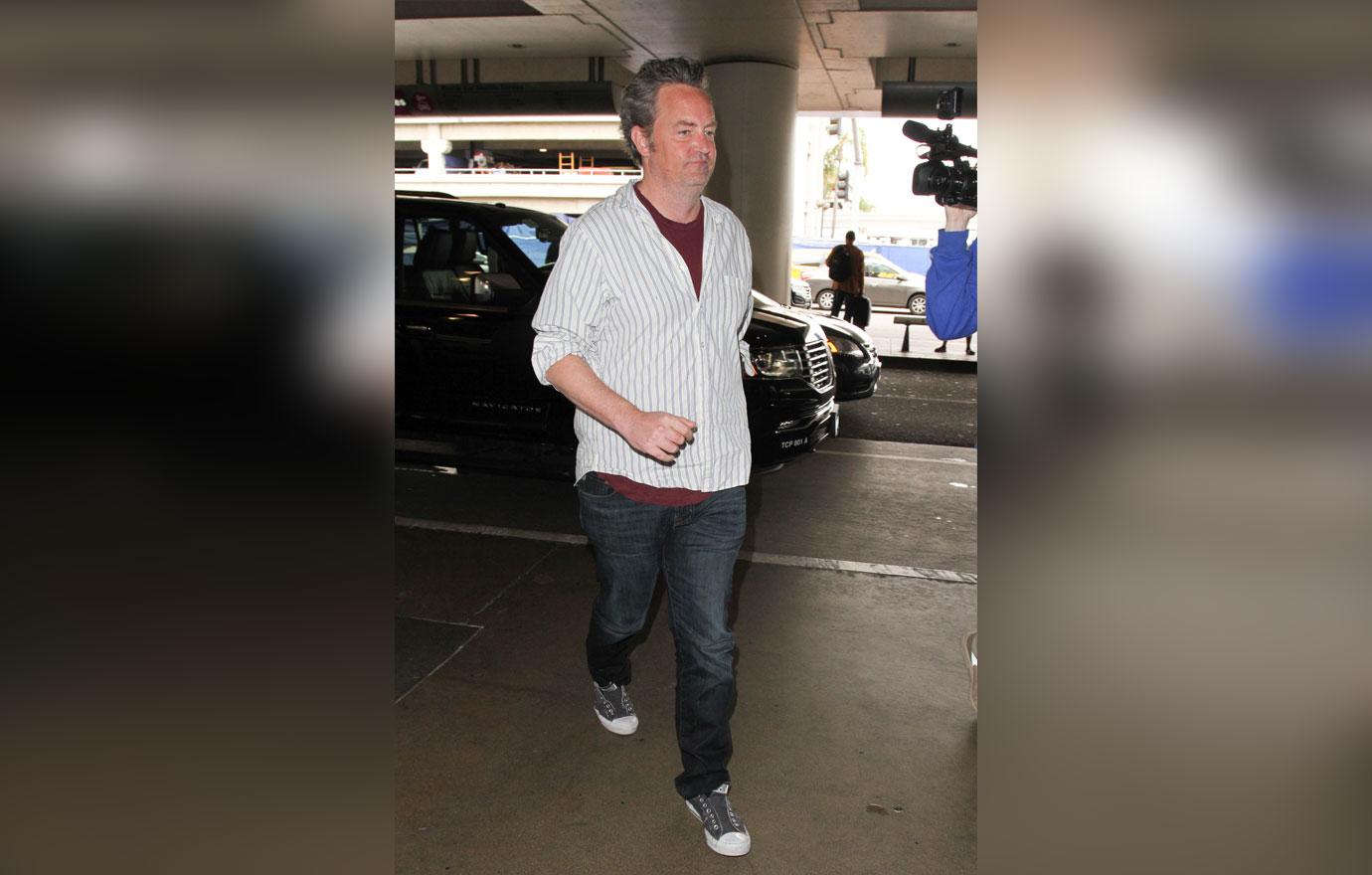 Matthew Perry is seen at LAX on February 21, 2017 in Los Angeles, California.