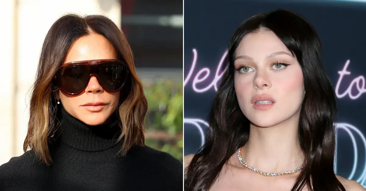 Split photos of Victoiria Beckham and Nicola Peltz