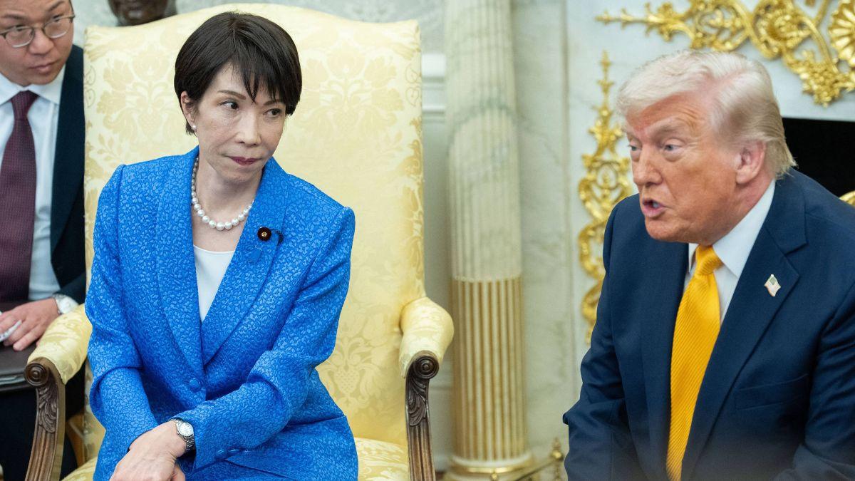 Photo of Donald Trump and Sanae Takaichi