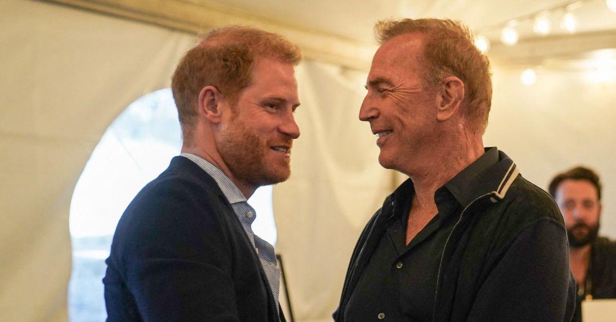 Photo of Prince Harry and Kevin Costner