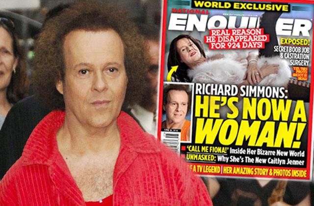 Richard Simmons Hiding Sex Change Secret Despite Post-Transition Photo