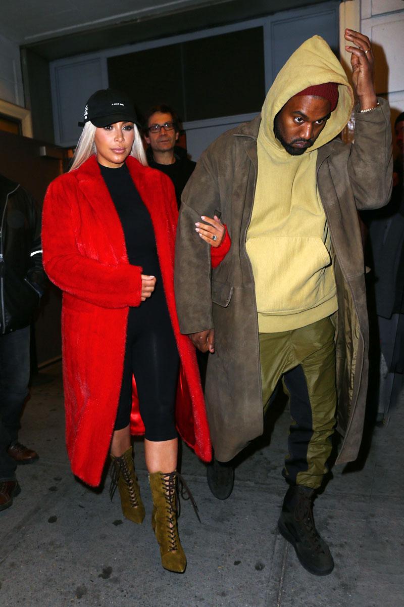 Kim Kardashian & Kanye West Photos -- Hamilton On Broadway In NYC