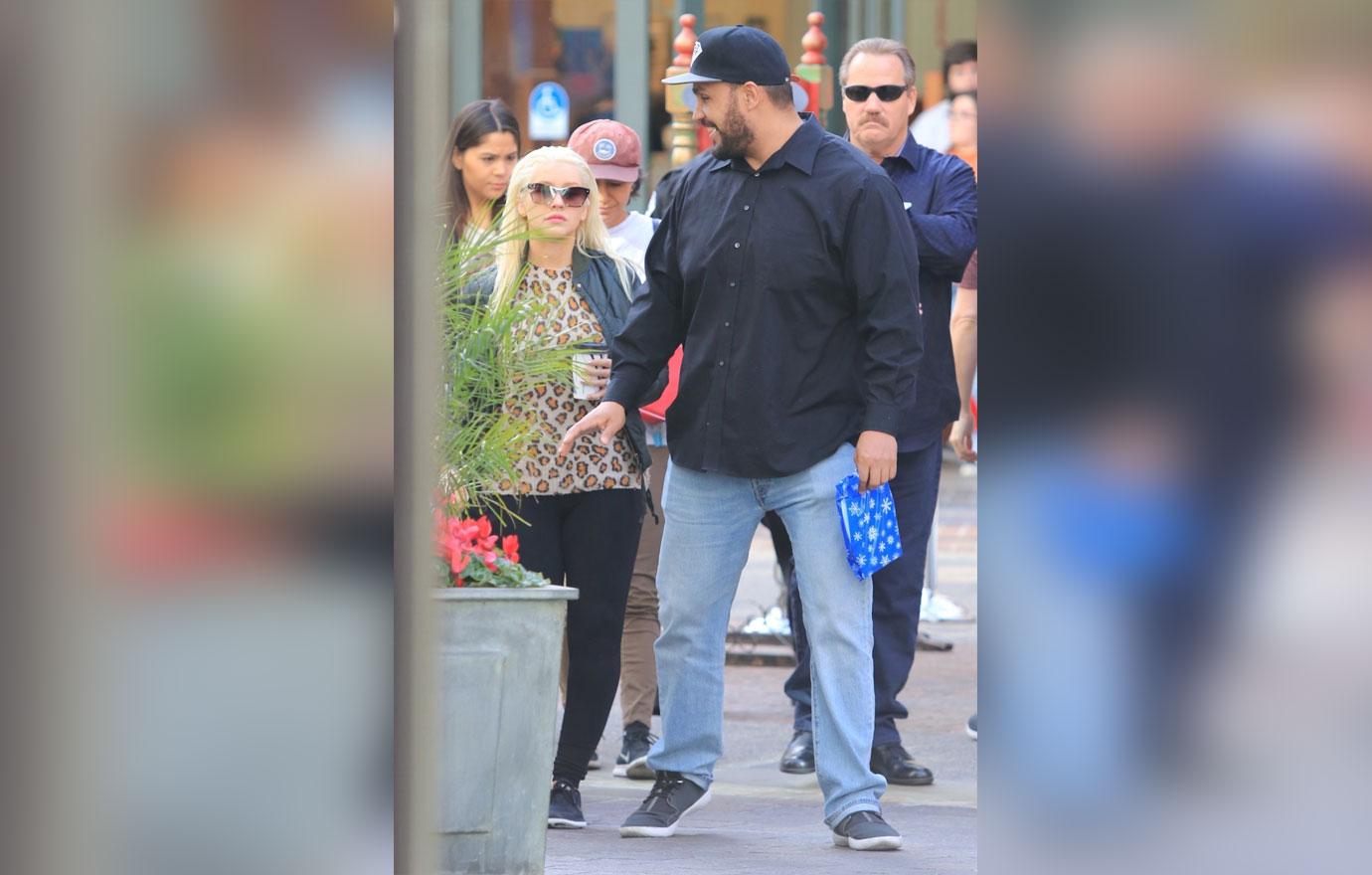 Christina Aguilera And Fiance Matthew Rutler Take Kids To Mall