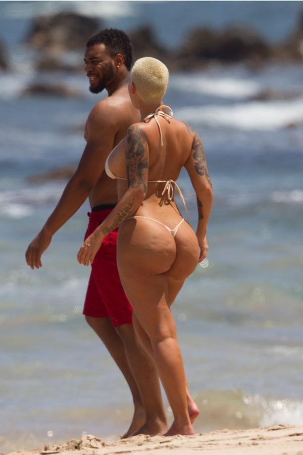 Amber Rose Topless Hawaii