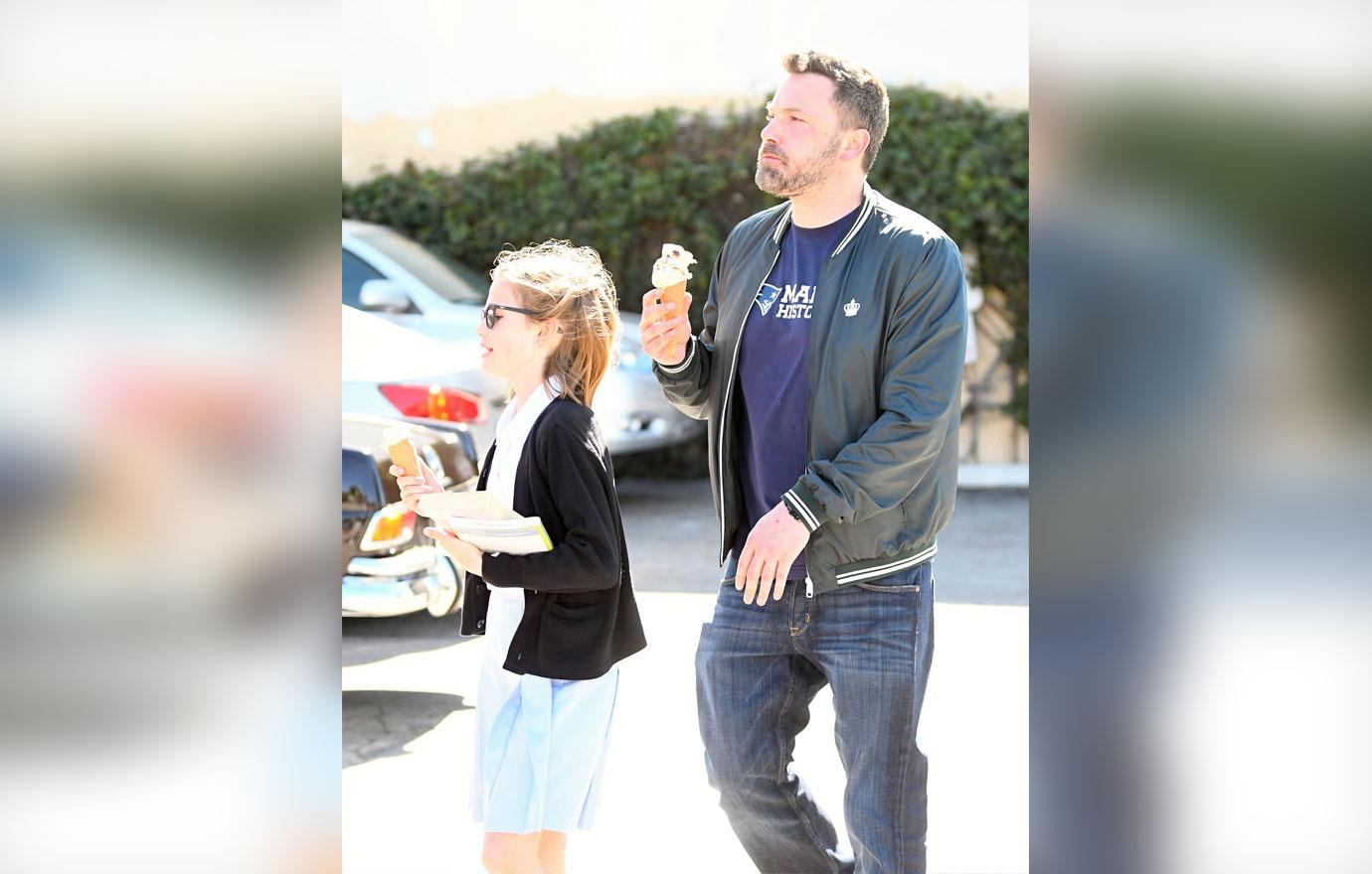 //ben affleck rehab kids ice cream