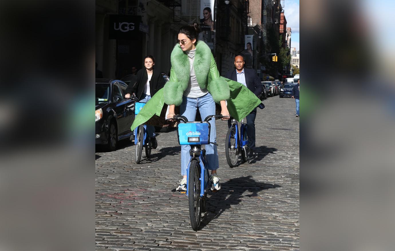 Kendall Jenner Rides Citi Bike In New York