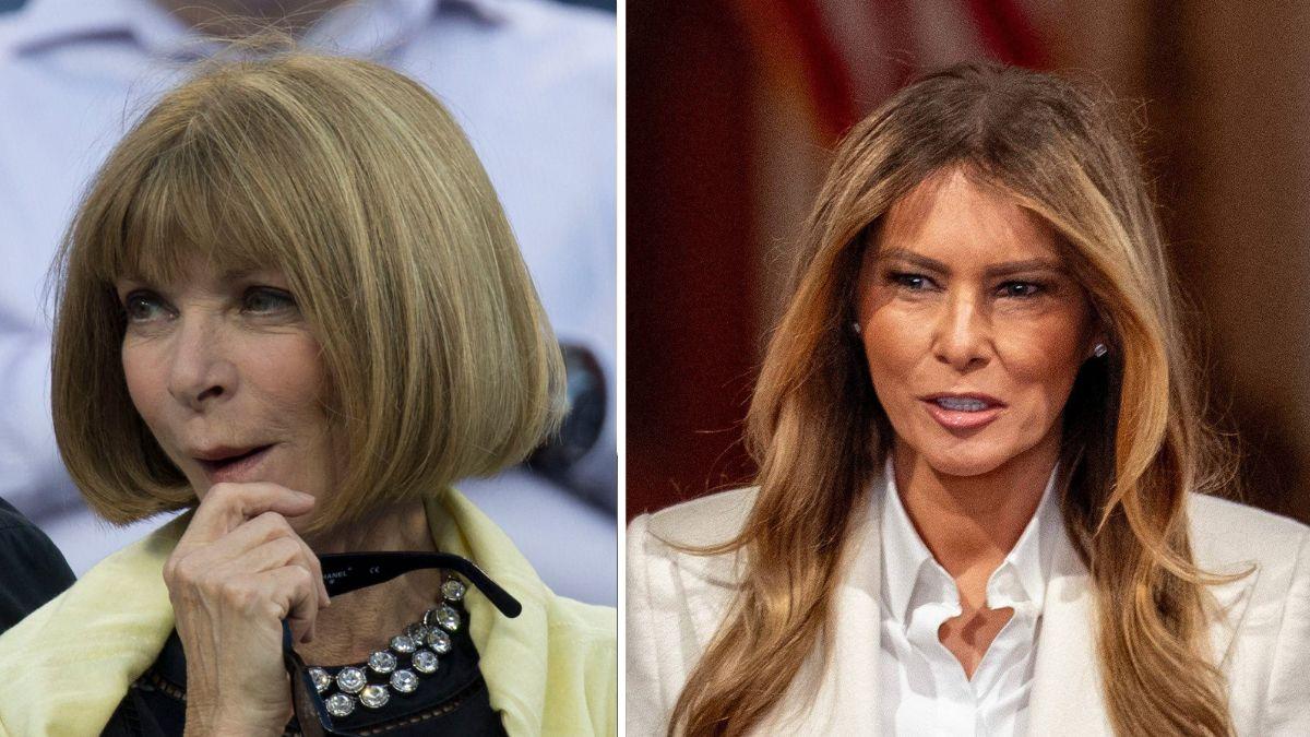 Photo of Anna Wintour and Melania Trump