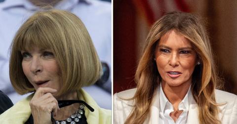 Photo of Anna Wintour and Melania Trump