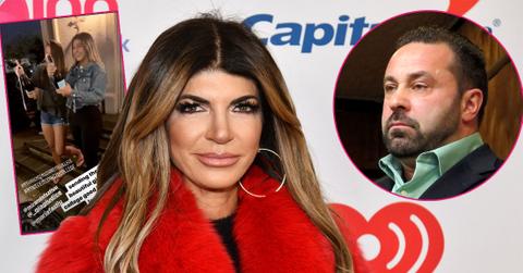 Main, Teresa Giudice poses for a photo. Inset, Joe Giudice. Inset, Teresa Giudice's instagram story.