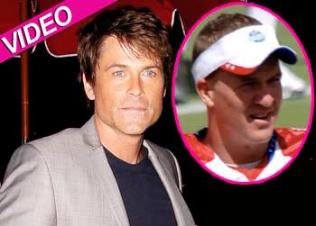 //robe lowe peyton manning twitter video