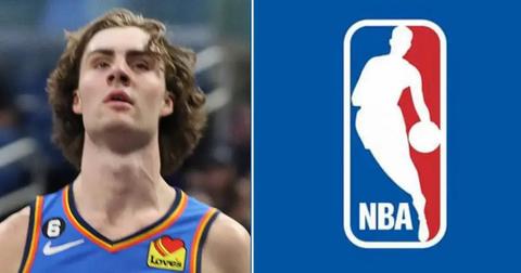 josh giddey and nba logo