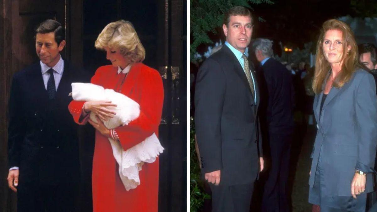 Photo of Prince Charles, Princess Diana, Prince Andrew, Sarah Ferguson