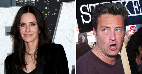 matthew perry visits ex friends co star courteney cox pp