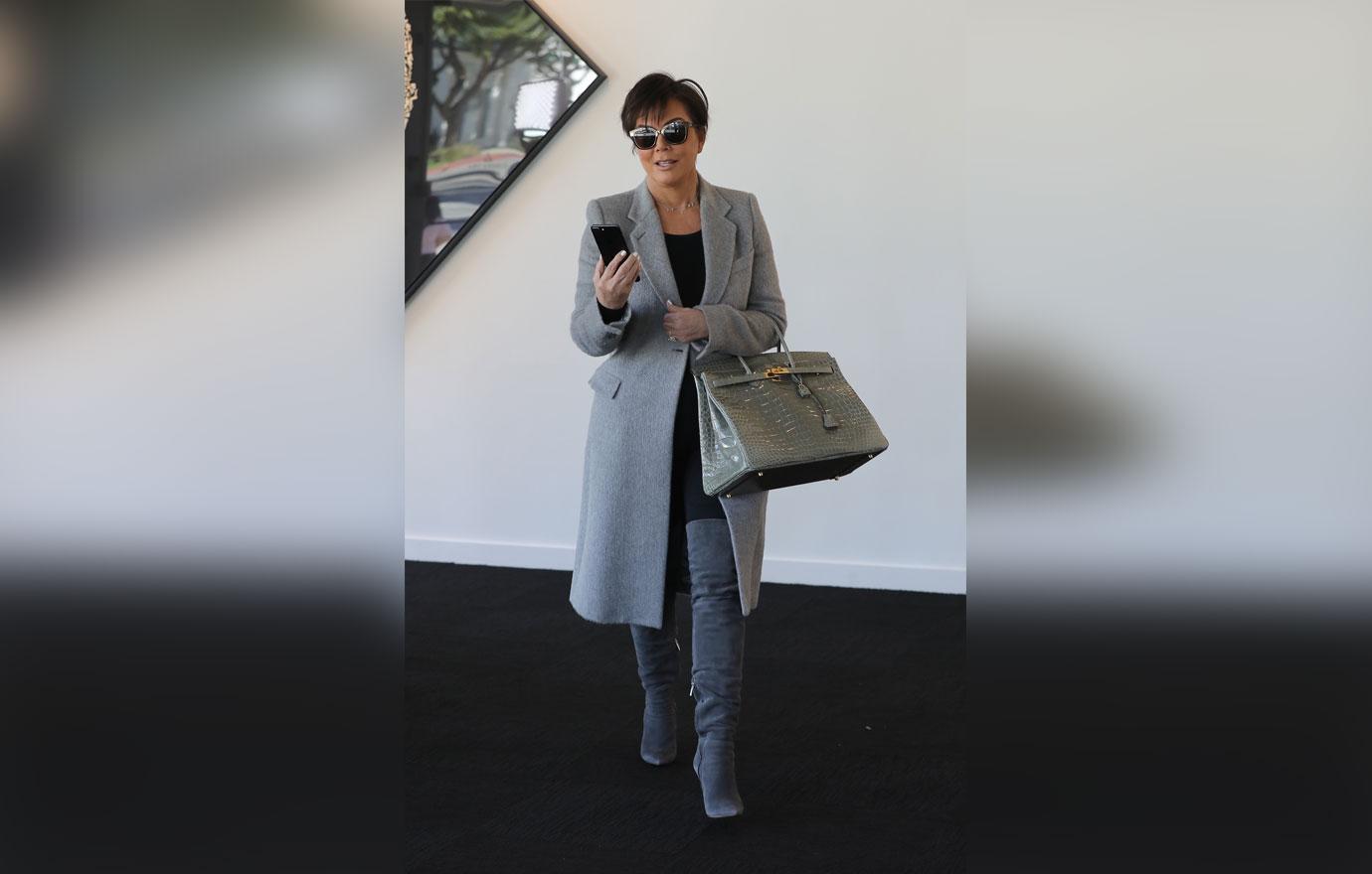 Kris Jenner And Scott Disick Visit Art Gallery