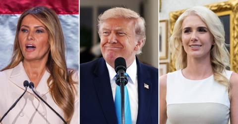 split image of Melania Trump; Donald Trump; Natalie Harp