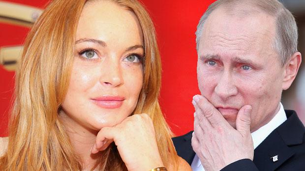 lindsay lohan russian tv demands meet vladmir putin