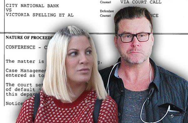 //tori spelling bank lawsuit court default judgment pp