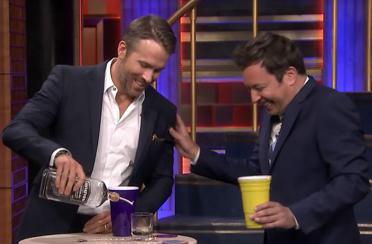 Ryan Reynolds Jimmy Fallon Pukes Drinking Game