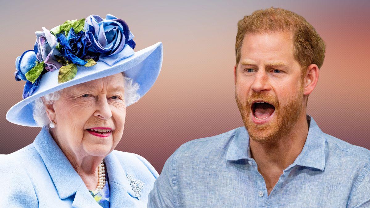 Photo of Queen Elizabeth II and Prince Harry
