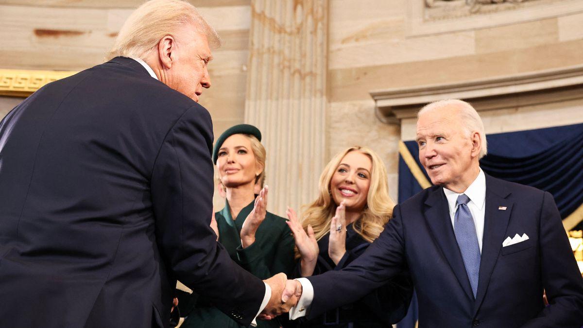 A photo of Joe Biden and Donald Trump